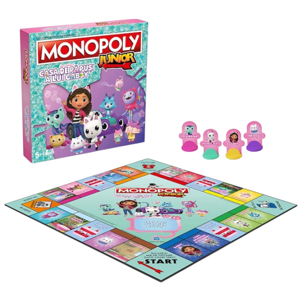 Настольная игра Winning Moves Junior Gabbys Dollhouse 5+/ Monopoly photo 1