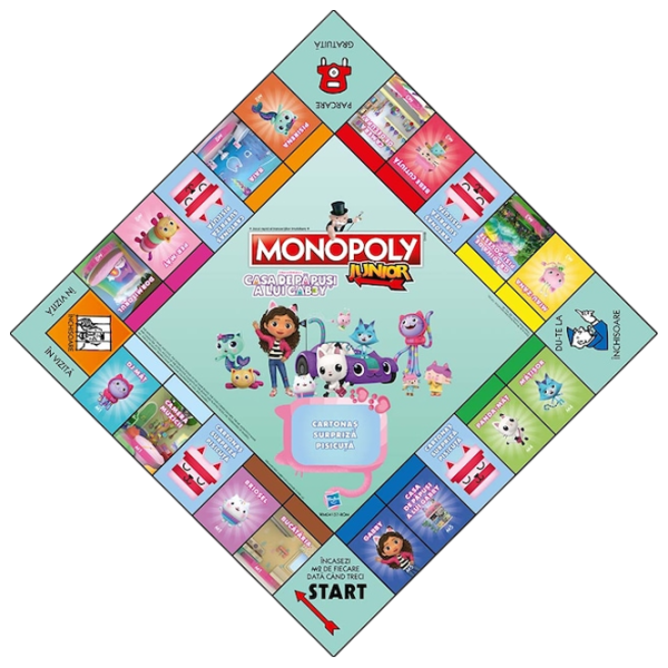 Настольная игра Winning Moves Junior Gabbys Dollhouse 5+/ Monopoly photo 2