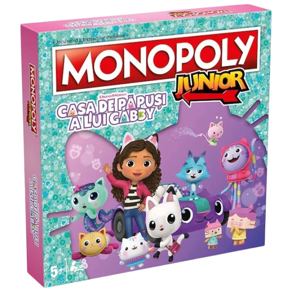 Настольная игра Winning Moves Junior Gabbys Dollhouse 5+/ Monopoly photo 3