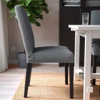 Scaun de bucătărie Ikea Bergmund Nykvarn Poliester/ Gray Black photo 6