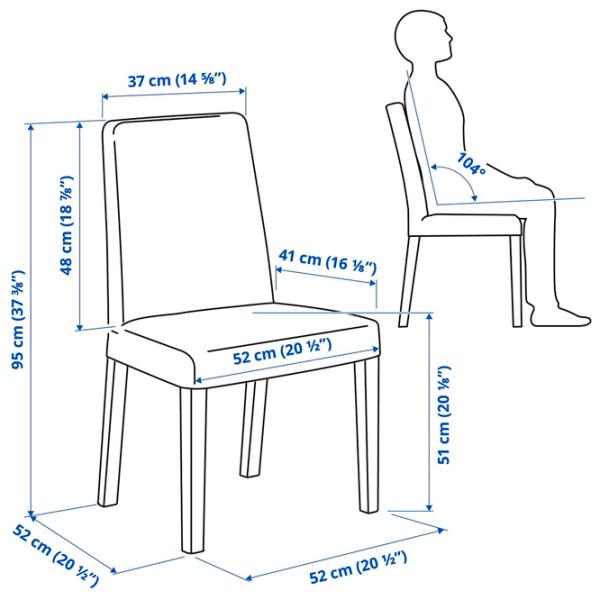 Кухонный стул Ikea Bergmund Nykvarn Полиэстер/ Серый Черный photo 7