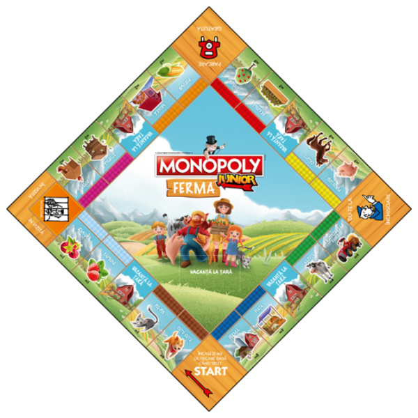 Настольная игра Winning Moves Junior Farm 6+/ Monopoly photo 3