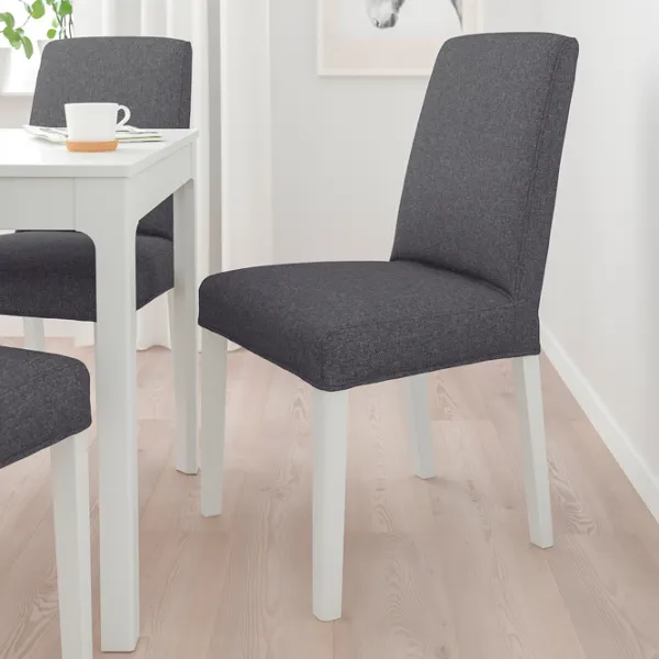Scaun de bucătărie Ikea Bergmund Gunnared Poliester/ Gray White photo 2