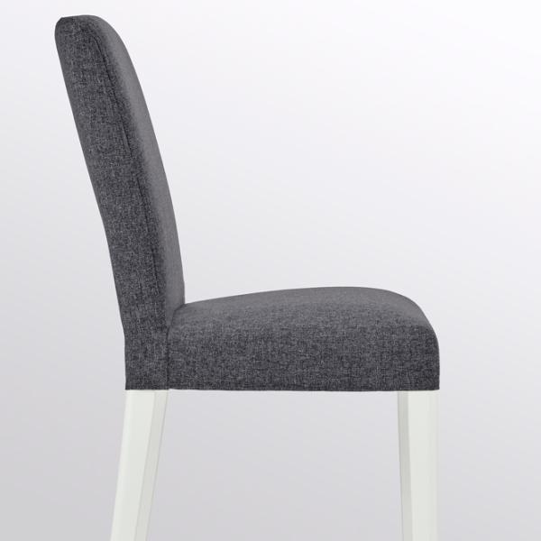 Scaun de bucătărie Ikea Bergmund Gunnared Poliester/ Gray White photo 3