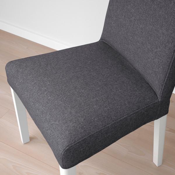 Scaun de bucătărie Ikea Bergmund Gunnared Poliester/ Gray White photo 6
