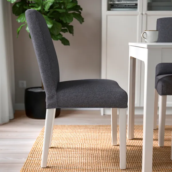 Scaun de bucătărie Ikea Bergmund Gunnared Poliester/ Gray White photo 8