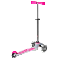 Trotinetă pentru copii cu trei roți Micro Mini Deluxe Flux LED (MMD203) 50 kg/ Pink photo 3