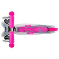 Trotinetă pentru copii cu trei roți Micro Mini Deluxe Flux LED (MMD203) 50 kg/ Pink photo 4