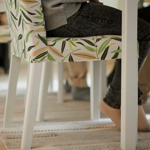 Scaun de bucătărie Ikea Bergmund Poliester/ Multicolor White photo 5