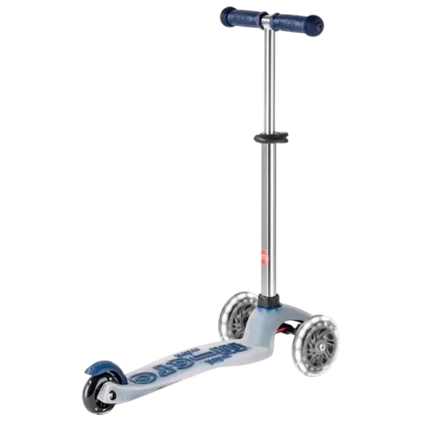 Trotinetă pentru copii cu trei roți Micro Mini Deluxe Flux LED (MMD204) 50 kg/ Blue photo 2