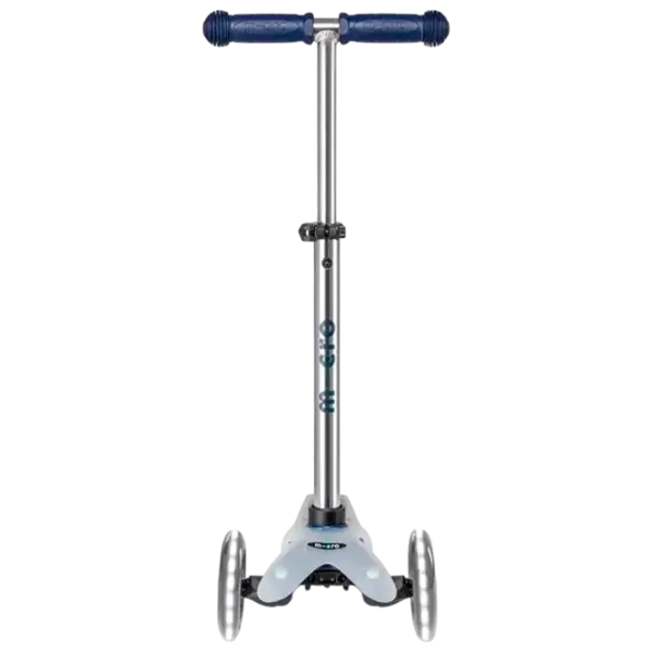 Trotinetă pentru copii cu trei roți Micro Mini Deluxe Flux LED (MMD204) 50 kg/ Blue photo 3