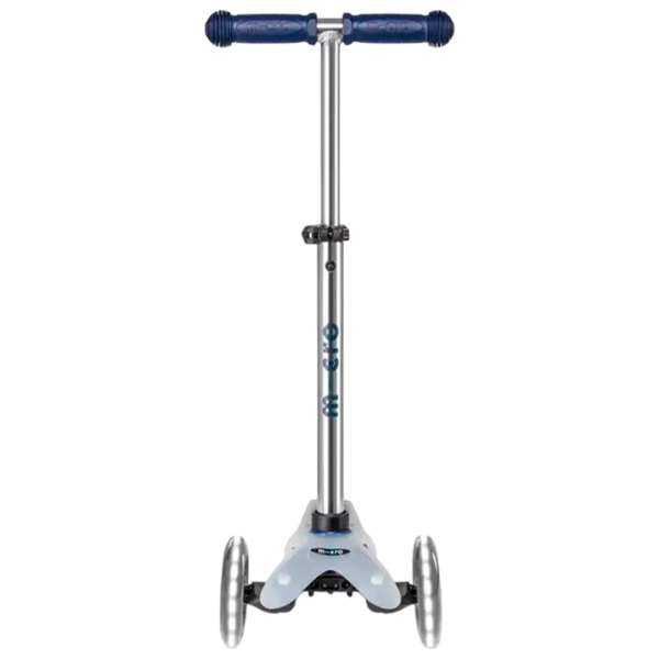 Trotinetă pentru copii cu trei roți Micro Mini Deluxe Flux LED (MMD204) 50 kg/ Blue photo 3