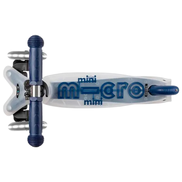 Trotinetă pentru copii cu trei roți Micro Mini Deluxe Flux LED (MMD204) 50 kg/ Blue photo 4
