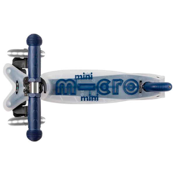 Trotinetă pentru copii cu trei roți Micro Mini Deluxe Flux LED (MMD204) 50 kg/ Blue photo 4
