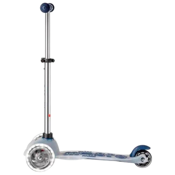 Trotinetă pentru copii cu trei roți Micro Mini Deluxe Flux LED (MMD204) 50 kg/ Blue photo 5