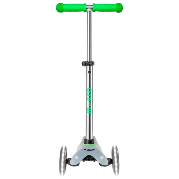 Trotinetă pentru copii cu trei roți Micro Mini Deluxe Flux LED (MMD201) 50 kg/ Green photo 2