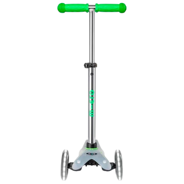 Trotinetă pentru copii cu trei roți Micro Mini Deluxe Flux LED (MMD201) 50 kg/ Green photo 2