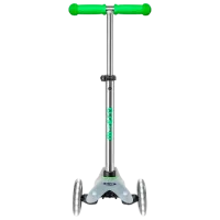 Trotinetă pentru copii cu trei roți Micro Mini Deluxe Flux LED (MMD201) 50 kg/ Green photo 2