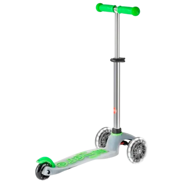 Trotinetă pentru copii cu trei roți Micro Mini Deluxe Flux LED (MMD201) 50 kg/ Green photo 3