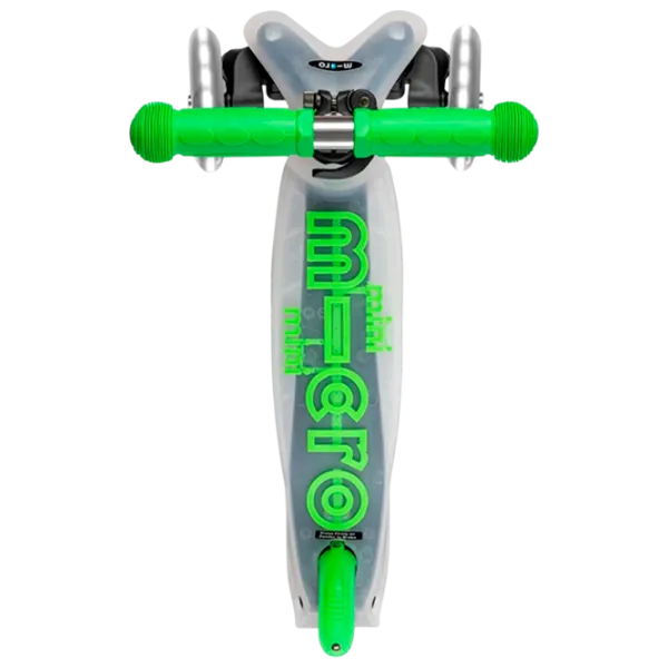 Trotinetă pentru copii cu trei roți Micro Mini Deluxe Flux LED (MMD201) 50 kg/ Green photo 4