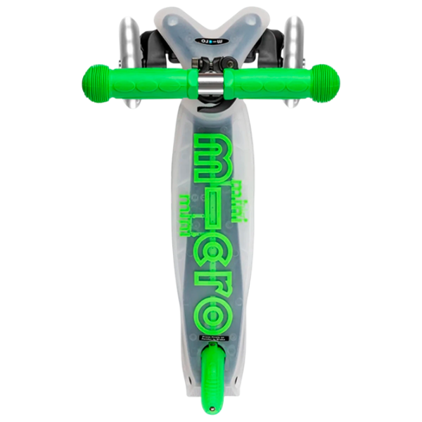 Trotinetă pentru copii cu trei roți Micro Mini Deluxe Flux LED (MMD201) 50 kg/ Green photo 4