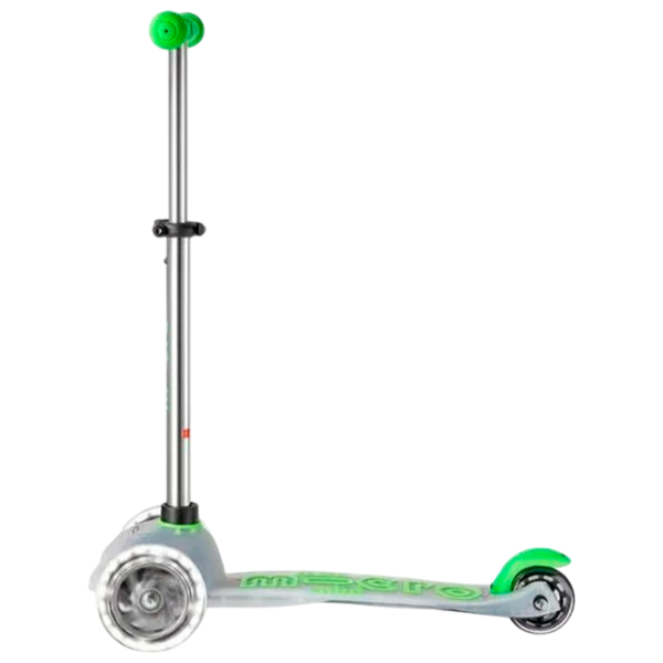 Trotinetă pentru copii cu trei roți Micro Mini Deluxe Flux LED (MMD201) 50 kg/ Green photo 5