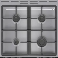 Aragaz Gorenje GK6C4XF Pe gaz/ Inox/ Black photo 8