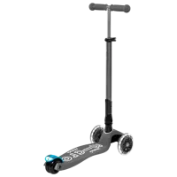 Trotinetă pentru copii cu trei roți Micro Maxi Deluxe Foldable LED (MMD094) 50 kg/ Gray photo 2