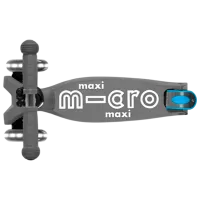 Trotinetă pentru copii cu trei roți Micro Maxi Deluxe Foldable LED (MMD094) 50 kg/ Gray photo 3