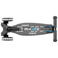 Trotinetă pentru copii cu trei roți Micro Maxi Deluxe Foldable LED (MMD094) 50 kg/ Gray photo 5