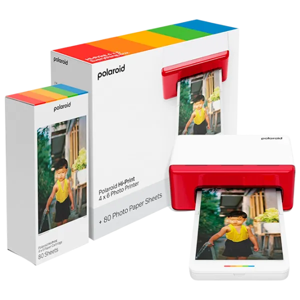 Foto imprimantă Polaroid Hi-Print 4x6 Photo Printer Bundle  / Color / White photo 1