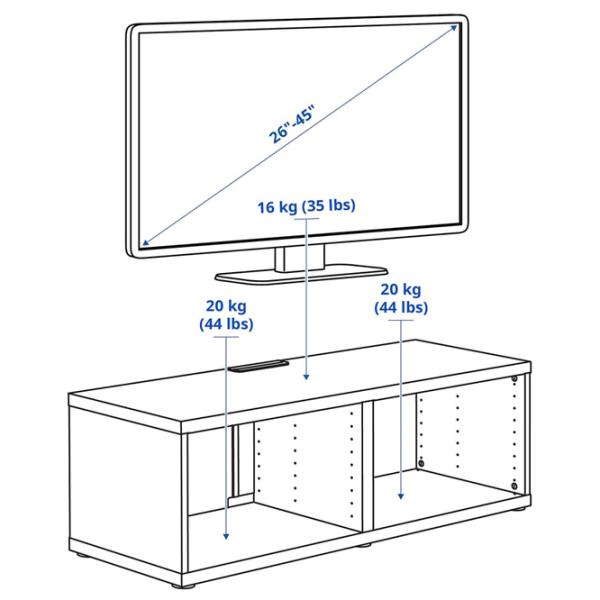 Тумба под телевизор Ikea Besta 38 x 120 x 40см / ДСП photo 4 Тумба под телевизор Ikea Besta 38 x 120 x 40см / ДСП photo 4