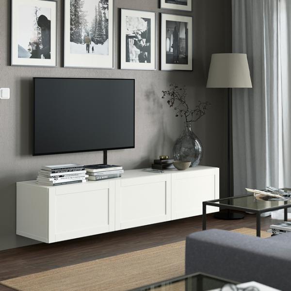 Тумба под телевизор Ikea Besta/Hanviken 38 x 180 x 42см / ДСП photo 2 Тумба под телевизор Ikea Besta/Hanviken 38 x 180 x 42см / ДСП photo 2