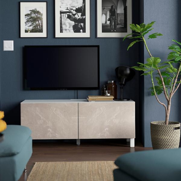 Comodă TV Ikea Besta/Bergsviken/Stubbarp 48 x 120 x 42 / PAL photo 2 Comodă TV Ikea Besta/Bergsviken/Stubbarp 48 x 120 x 42 / PAL photo 2