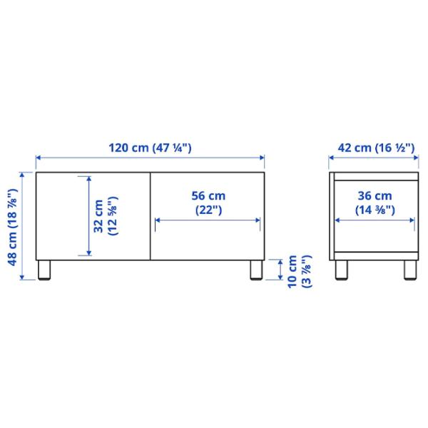 Comodă TV Ikea Besta/Bergsviken/Stubbarp 48 x 120 x 42 / PAL photo 5 Comodă TV Ikea Besta/Bergsviken/Stubbarp 48 x 120 x 42 / PAL photo 5