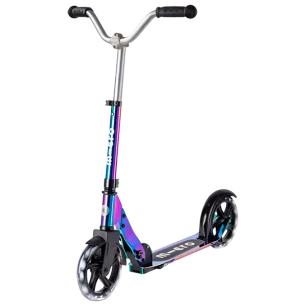 Детский двухколёсный самокат Micro Cruiser LED (SA0240) 100 кг/ Неохром photo 1