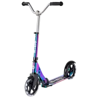 Детский двухколёсный самокат Micro Cruiser LED (SA0240) 100 кг/ Неохром