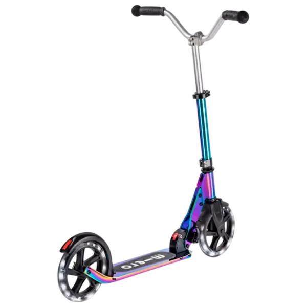 Детский двухколёсный самокат Micro Cruiser LED (SA0240) 100 кг/ Неохром photo 2