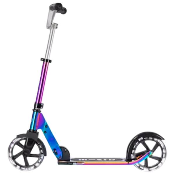 Детский двухколёсный самокат Micro Cruiser LED (SA0240) 100 кг/ Неохром photo 4