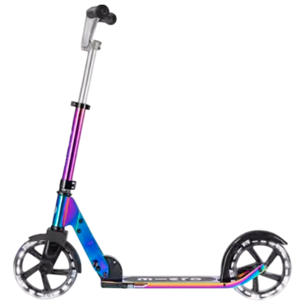 Детский двухколёсный самокат Micro Cruiser LED (SA0240) 100 кг/ Неохром photo 4