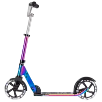 Trotinetă pentru copii cu două roți Micro Cruiser LED (SA0240) 100 kg/ Neochrome photo 4