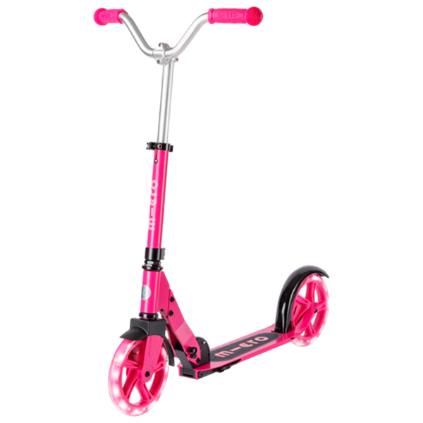 Детский двухколёсный самокат Micro Cruiser LED (SA0257) 100 кг/ Розовый photo 1