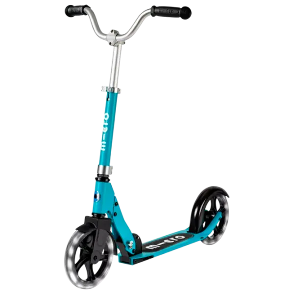 Детский двухколёсный самокат Micro Cruiser LED (SA0199) 100 кг/ Aqua photo 1