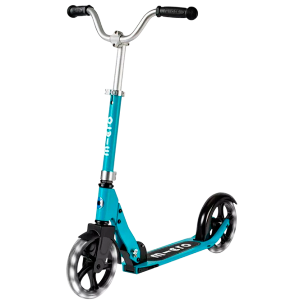 Детский двухколёсный самокат Micro Cruiser LED (SA0199) 100 кг/ Aqua photo 1