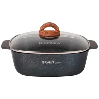 Жаровня Kukmara ЖКГГ42А 4л Алюминий / Черный