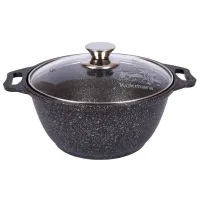 Кастрюля Kukmara КГО42А 4л Алюминий / Черный