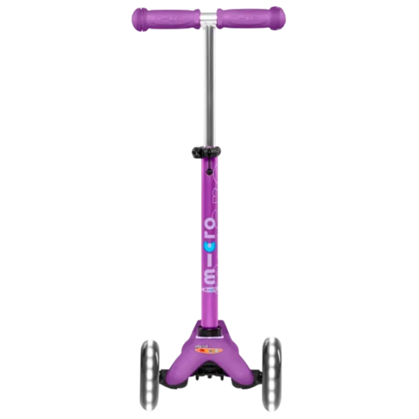 Trotinetă pentru copii cu trei roți Micro Mini Deluxe LED (MMD141) 50 kg/ Purple photo 2