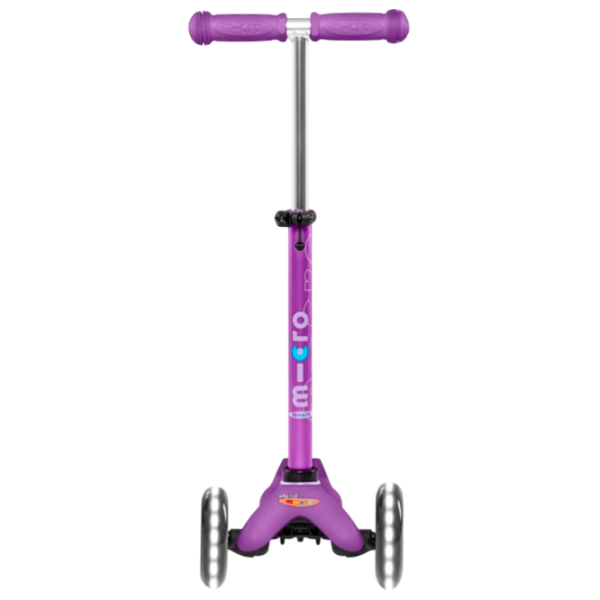 Trotinetă pentru copii cu trei roți Micro Mini Deluxe LED (MMD141) 50 kg/ Purple photo 2