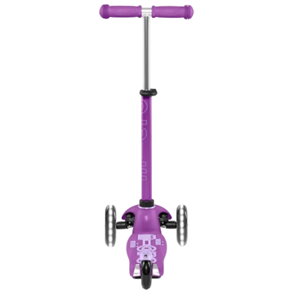 Trotinetă pentru copii cu trei roți Micro Mini Deluxe LED (MMD141) 50 kg/ Purple photo 4