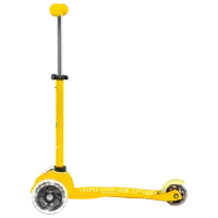 Trotinetă pentru copii cu trei roți Micro Mini Deluxe LED (MMD053) 50 kg/ Yellow photo 3